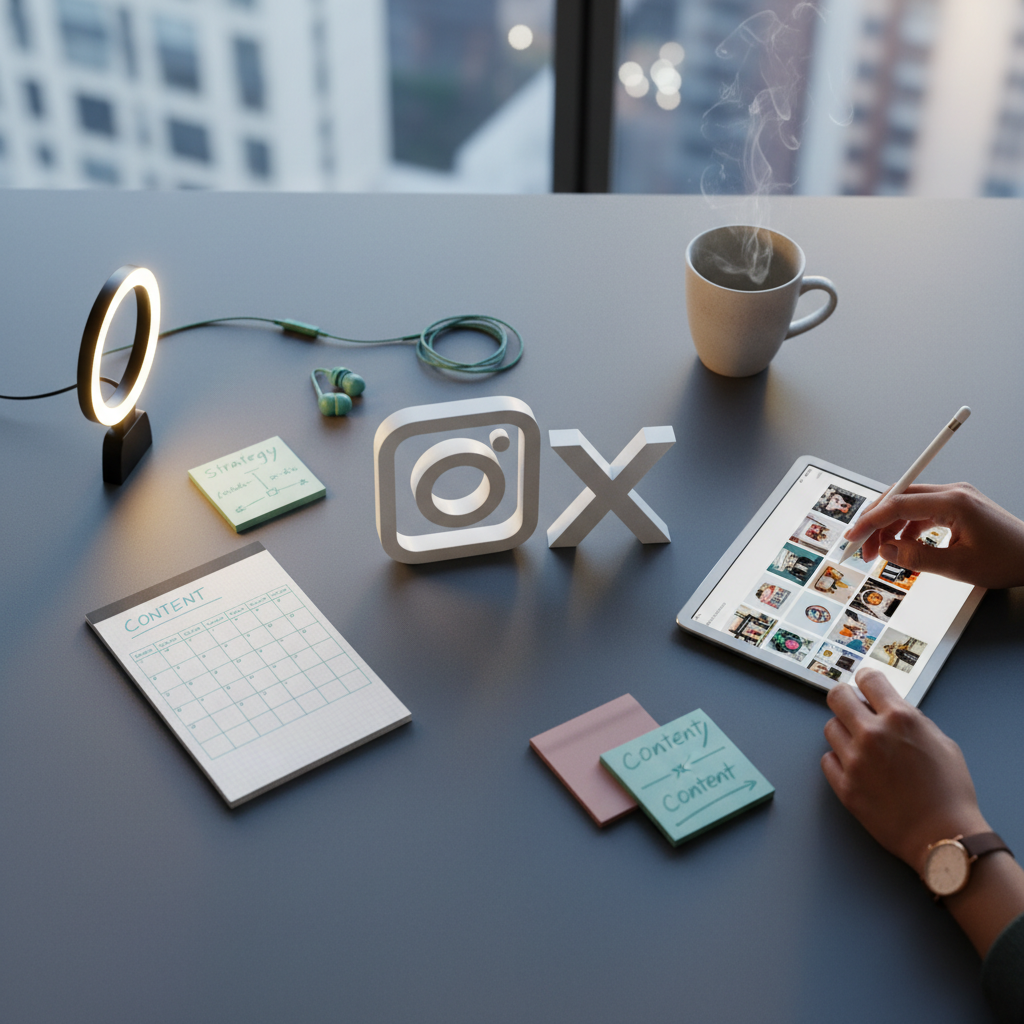 Social media marketing — dashboard with engagement analytics